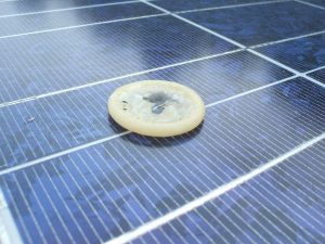 Kondom auf PV-Modul