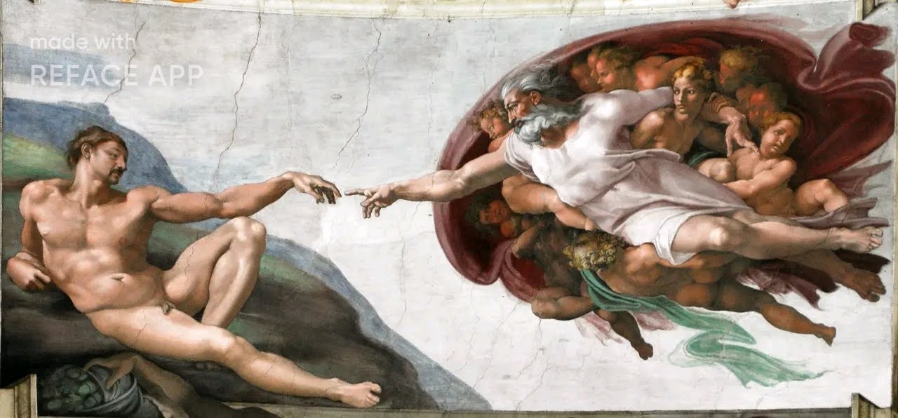 Michelangelo "Die Erschaffung des Adam"
