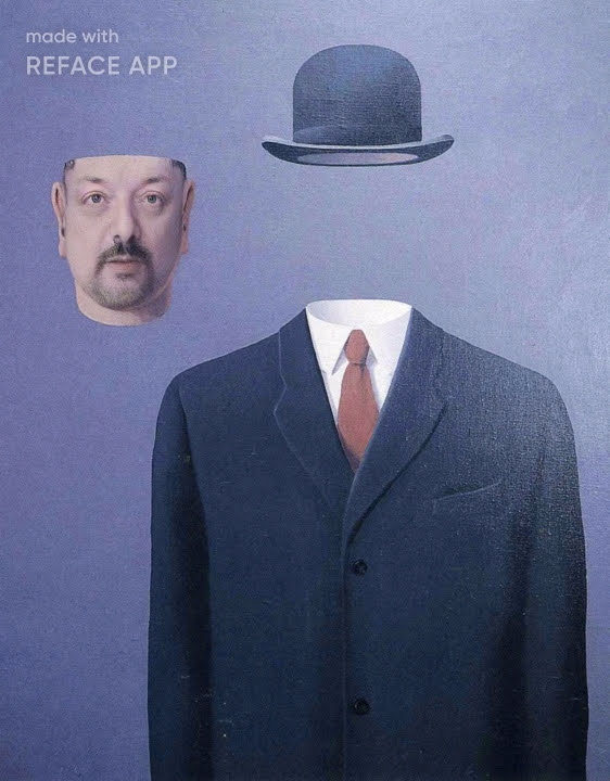 Rene Margritte "The Pilgrim" mit mir