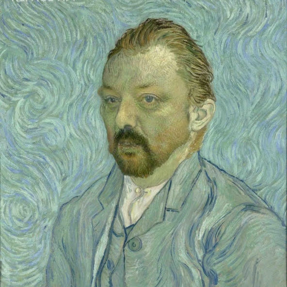 Van Goghs "Selbst Bildnis" mit mir